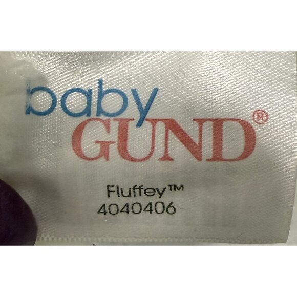 Baby GUND Fluffey Plush White Puppy Dog Stuffed Animal Soft Gift Nursery Decor - Picture 5 of 5